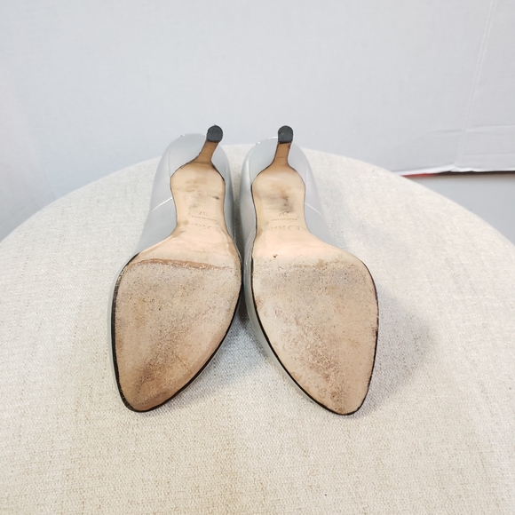 Christian Dior Silver Peep Toe Heels - Picture 8 of 8